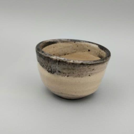 小山富士夫(古山子)　酒觴(呉須刷毛目)