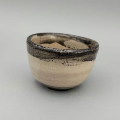 小山富士夫(古山子)　酒觴(呉須刷毛目)