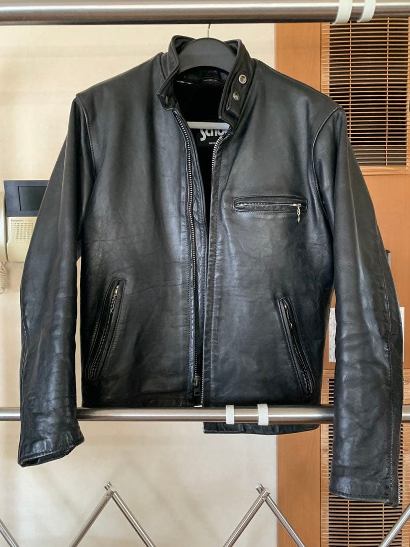 ショット schott レザージャケット ボアライナー付属 38 革　ライダース