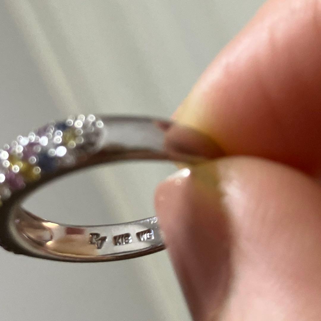 さくらんぼさま専用【ポンテヴェキオ】ピッコリーニ　K18 WG 9号サイズ