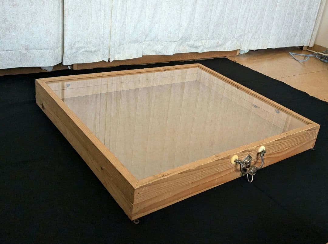 大型USA アンティーク　ガラスショーケース　ジュエリーケース　showcase