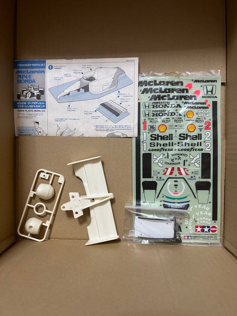 1/10 電動RCカー マクラーレン MP4/6 ホンダ スペアボディセット