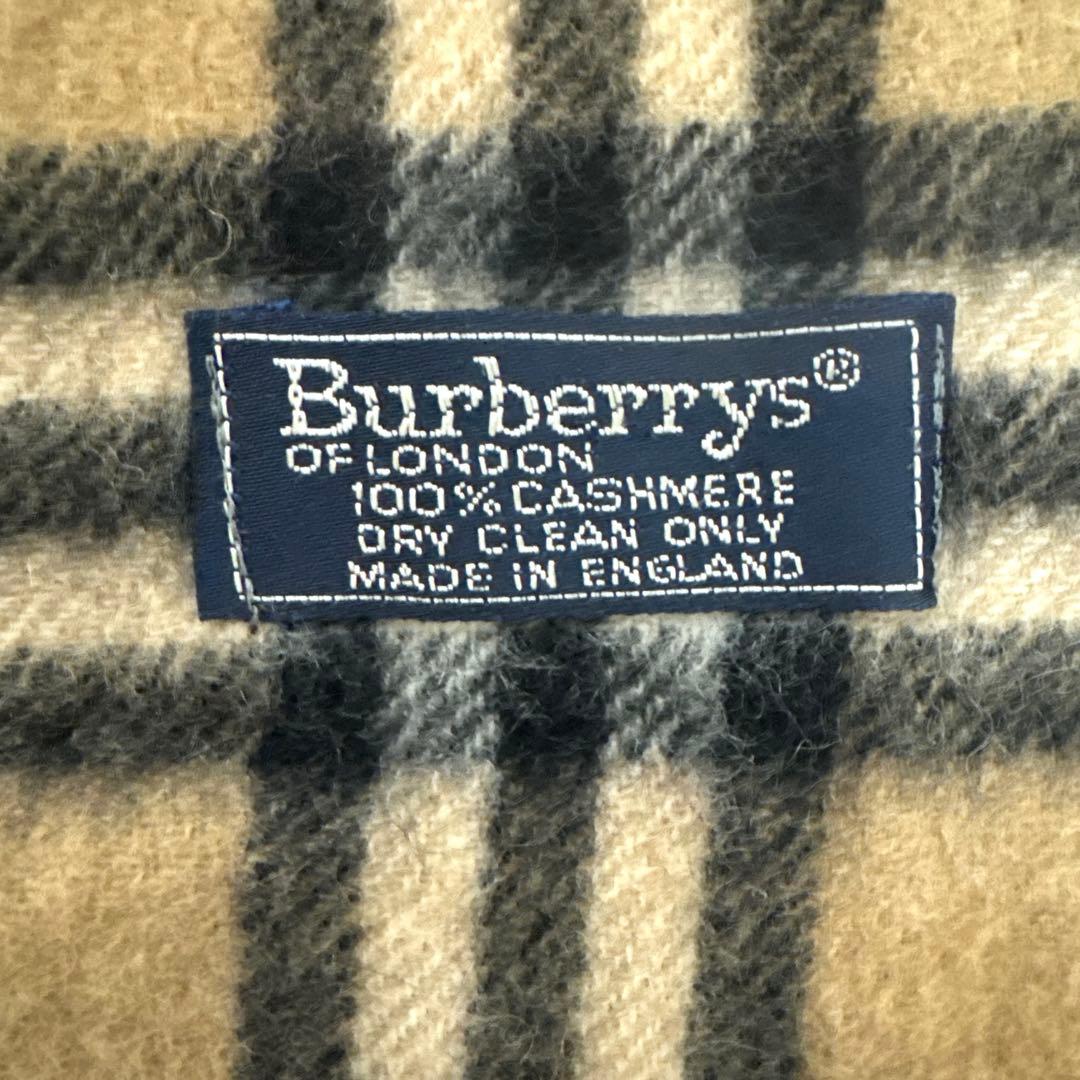 【新品未使用】Burberrysチェック柄 カシミヤ100%マフラー　英国製
