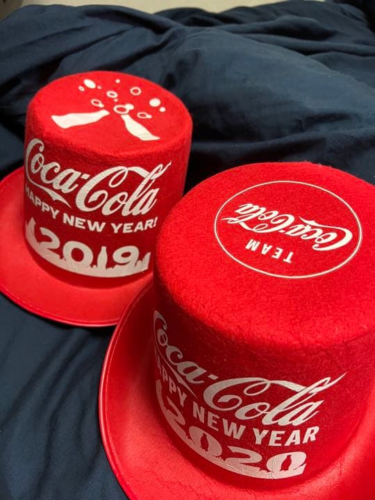 コカコーラ　ノベルティハット　帽子　カウントダウン渋谷　2019　2020記念品