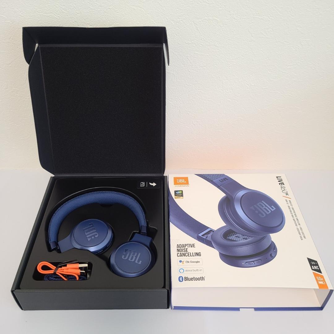 ★JBL★by HARMAN★LIVE460NC★ブルー★ワイヤレスヘッドホン★