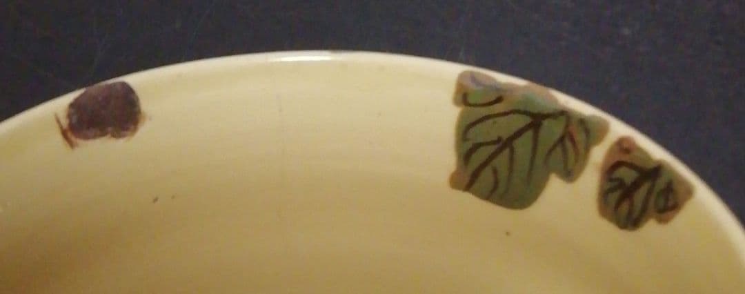 八代　土屋雲善作　布志名焼　大根図　茶碗　共箱　茶道具