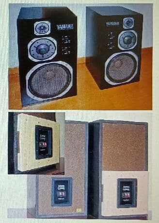 [未使用] YAMAHA NS-1000M バスレフ化キット　つや消し黒塗装済み