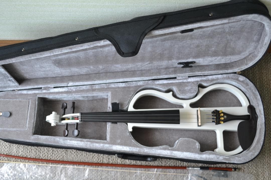 【極美品】サイレント エレキ バイオリン HVPV-30　ヘッドホン付き