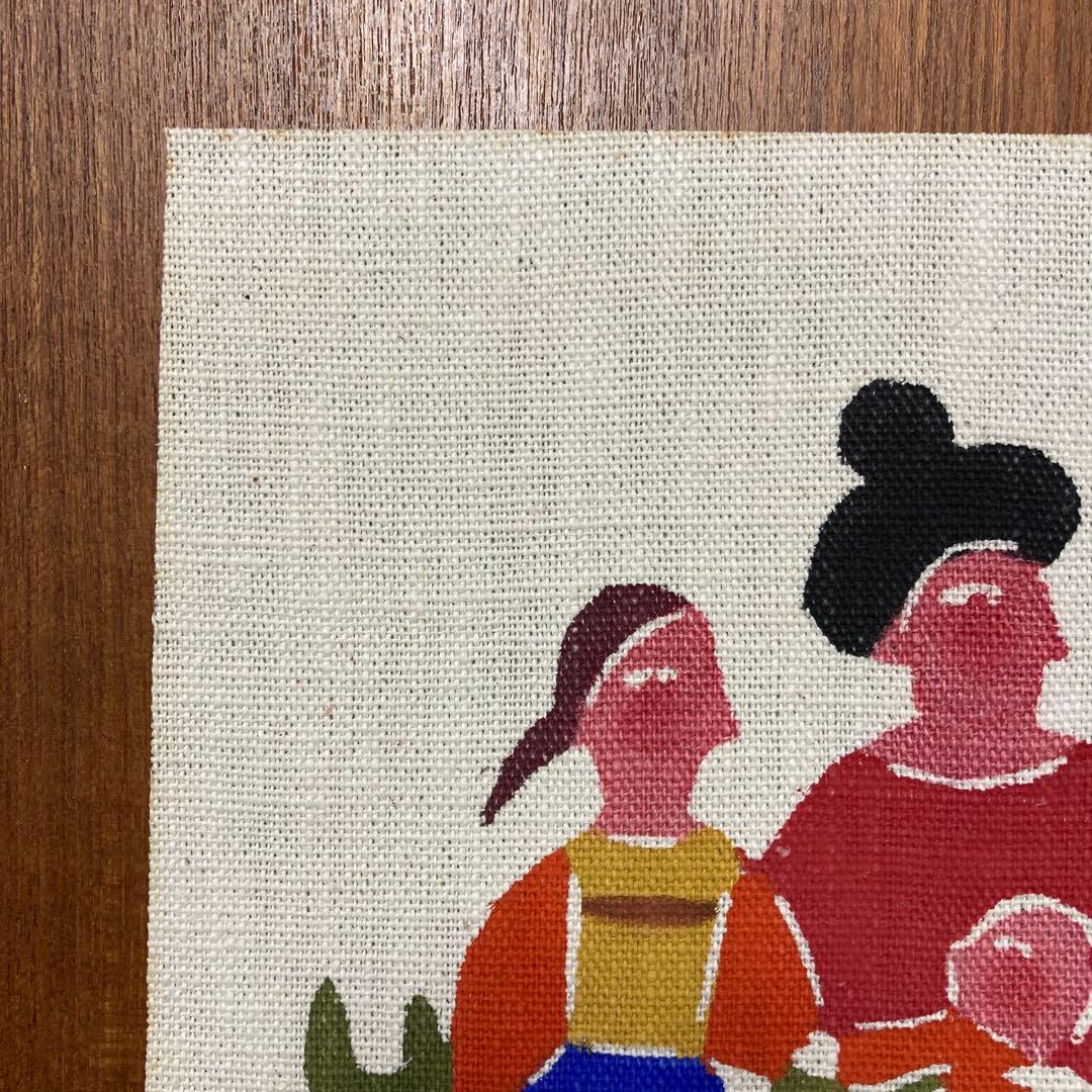 柚木沙弥郎　型染絵　木製フレーム付き