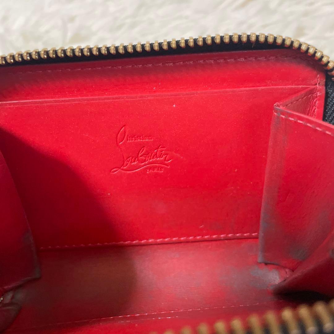 クリスチャンルブタン パネトーネ ミニ財布 ケース スタッズ