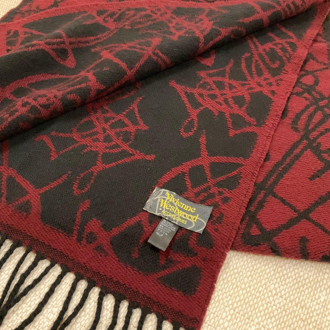 ヴィヴィアン マフラー リバーシブル 廃盤 希少 オーブ 美品