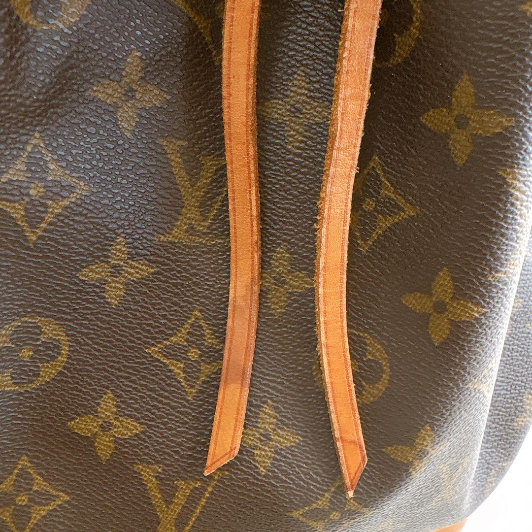 【希少】ルイヴィトン　モノグラム　巾着　ショルダーバッグ　ノエ ヌメ革