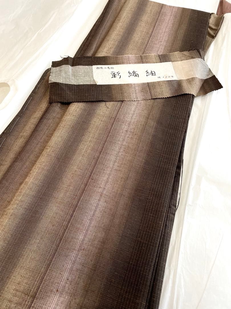 【しつけ付き未使用】彩縞紬 正絹 ◇秋冬におすすめカジュアルなお出かけに