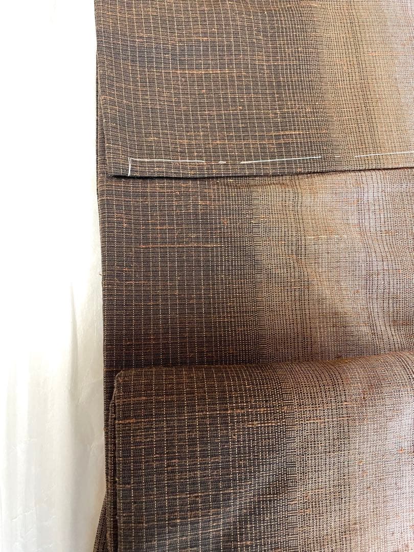 【しつけ付き未使用】彩縞紬 正絹 ◇秋冬におすすめカジュアルなお出かけに