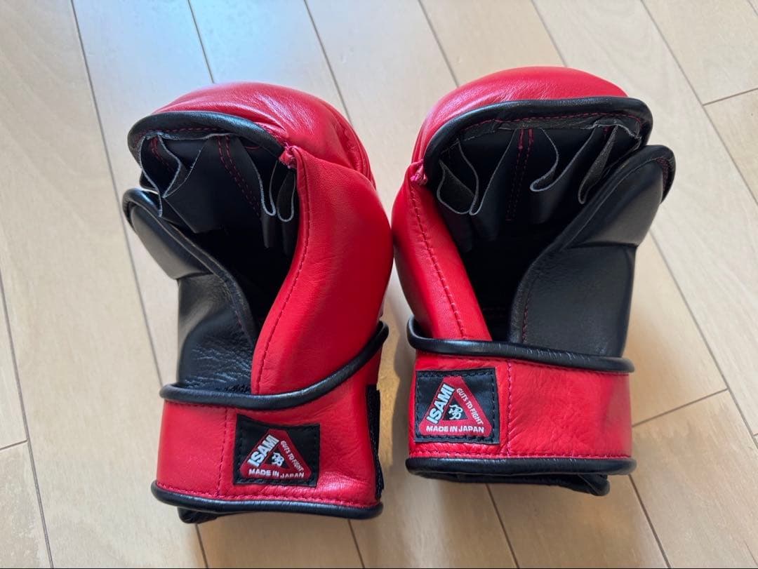 ISAMI ボクシング パウンドグローブ赤/S 収納袋付き