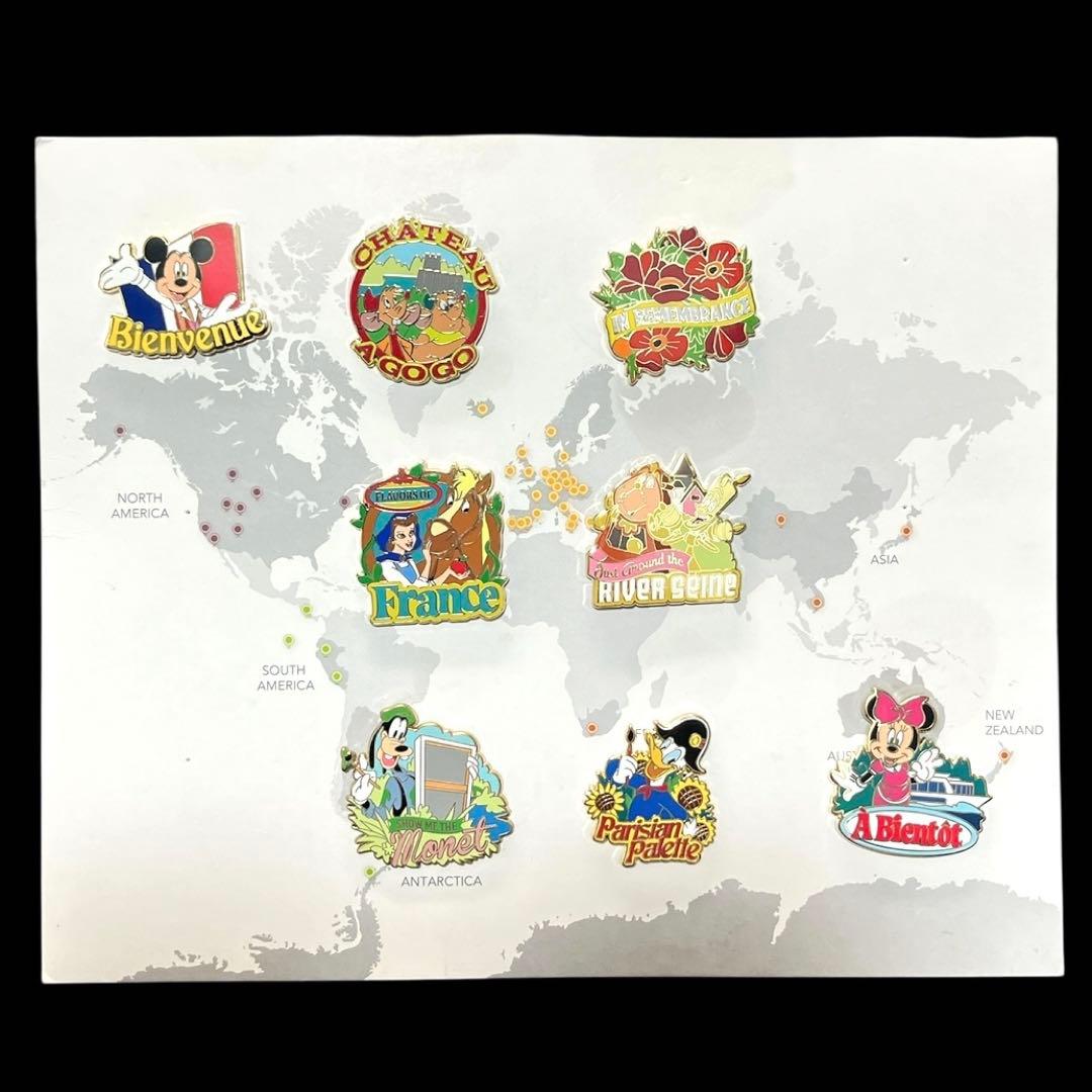 【激レア・希少】アドベンチャーバイディズニー ピンバッジ セーヌ川クルーズ８点