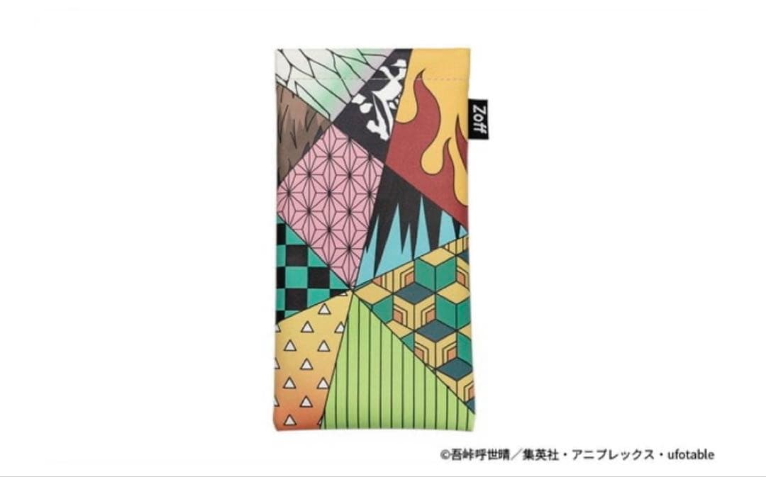 Zoff 鬼滅の刃 竈門禰豆子 眼鏡拭き メガネケース 眼鏡3点セット　完売品