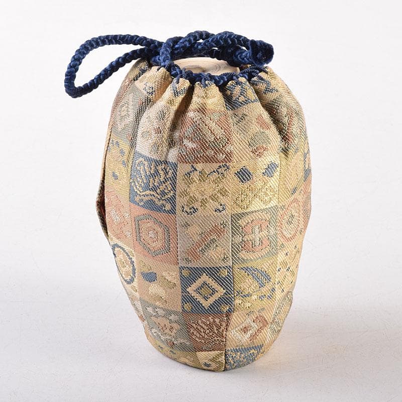 茶道具　膳所焼　陽炎園造　淡海ぜぜ　茶入　仕覆付　共箱　V　7959