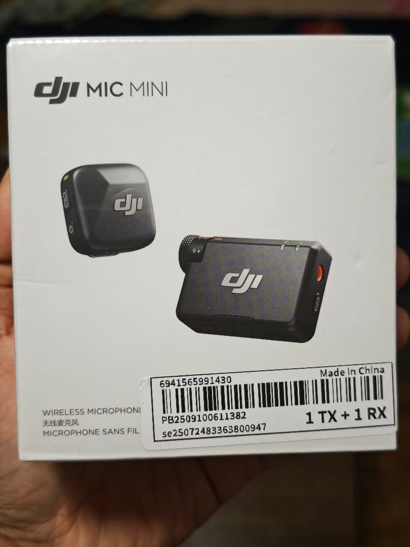 DJI Mic Mini ワイヤレスマイクロフォン 1 TX + 1 RX