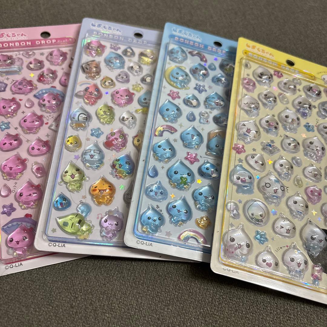 しずくちゃんボンボンドロップシールセット 4枚