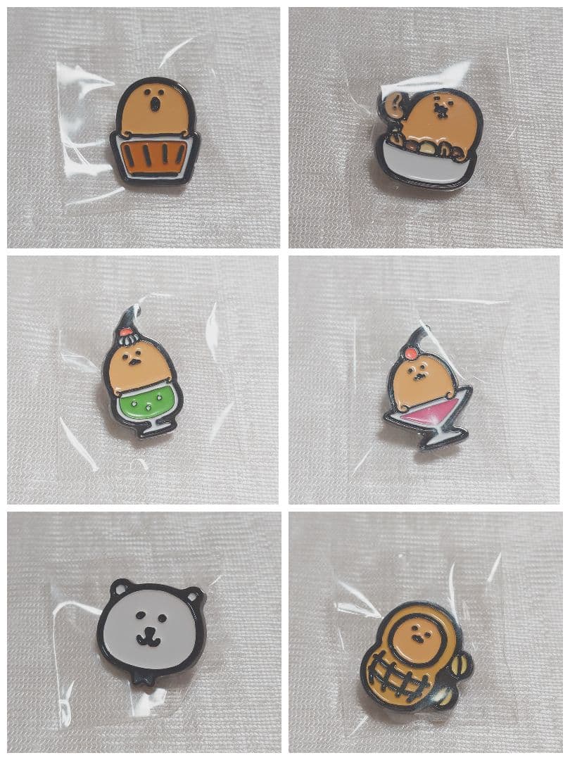 喫茶　自分ツッコミくま　カフェ　トレーディングピンズ　6種