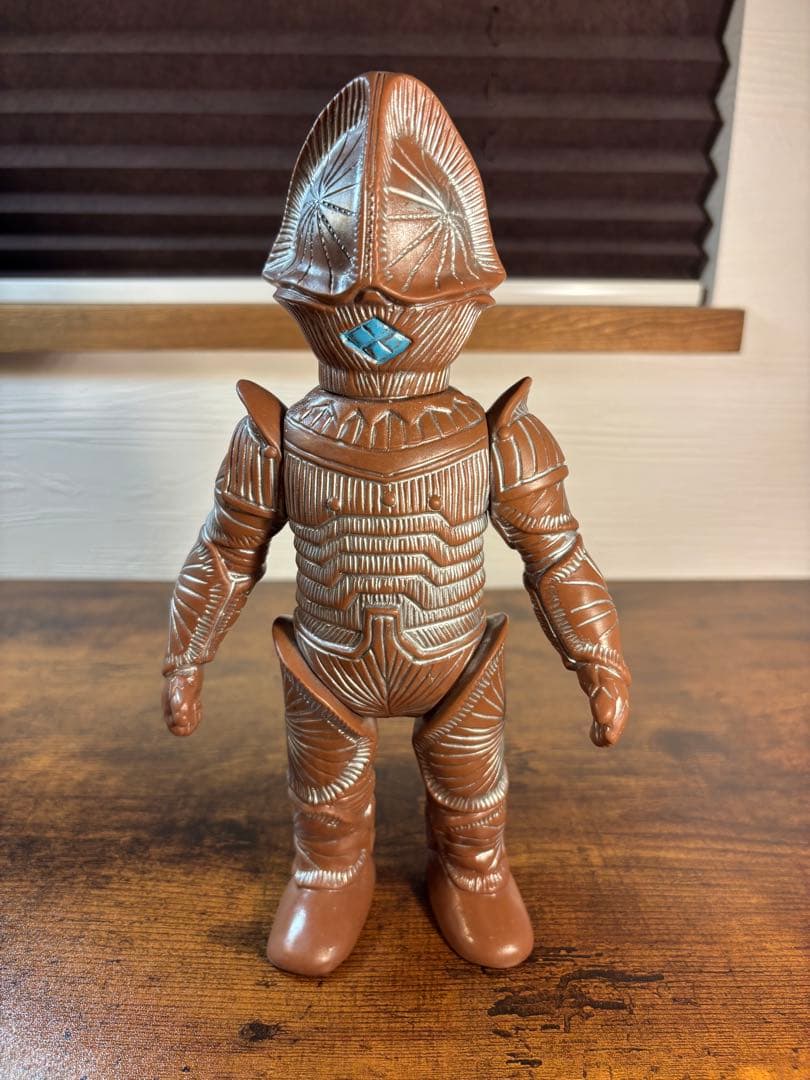 ブルマァク　ボーグ星人　当時物　ソフビ　美品　シルバー多め　マルサン