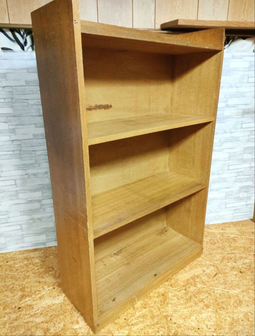 ヴィンテージ　無垢材　棚　清掃済み　アンティーク　レトロ　キャビネット