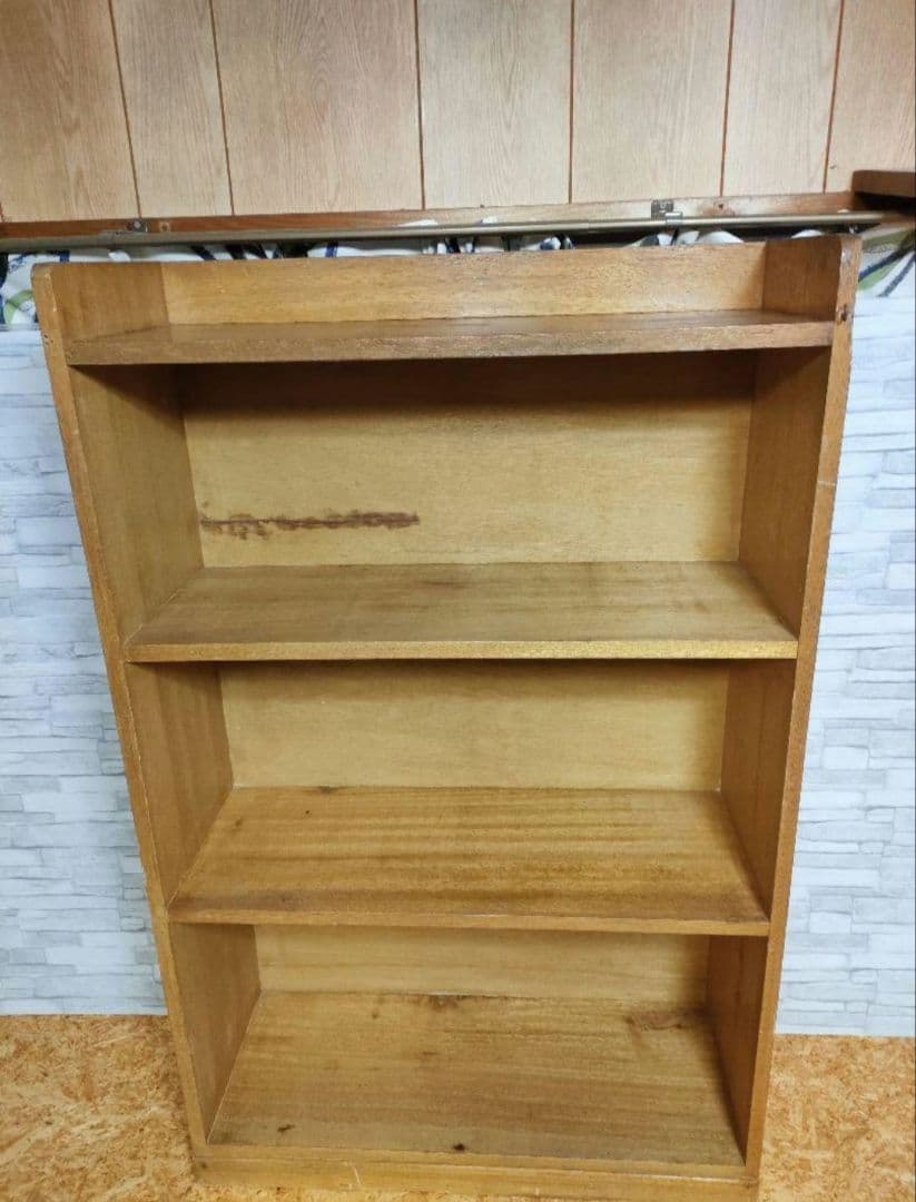 ヴィンテージ　無垢材　棚　清掃済み　アンティーク　レトロ　キャビネット