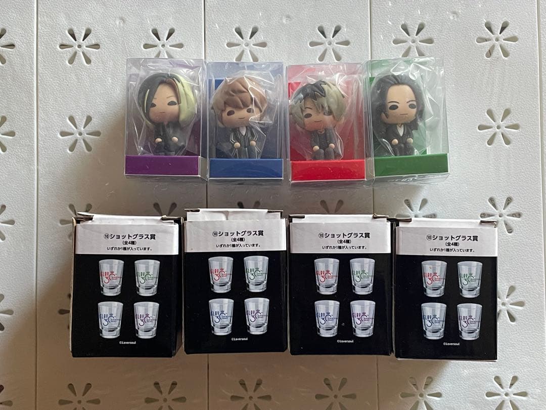 GLAYエンタメくじ　すわりんこ賞&ショットグラス賞　各賞4種