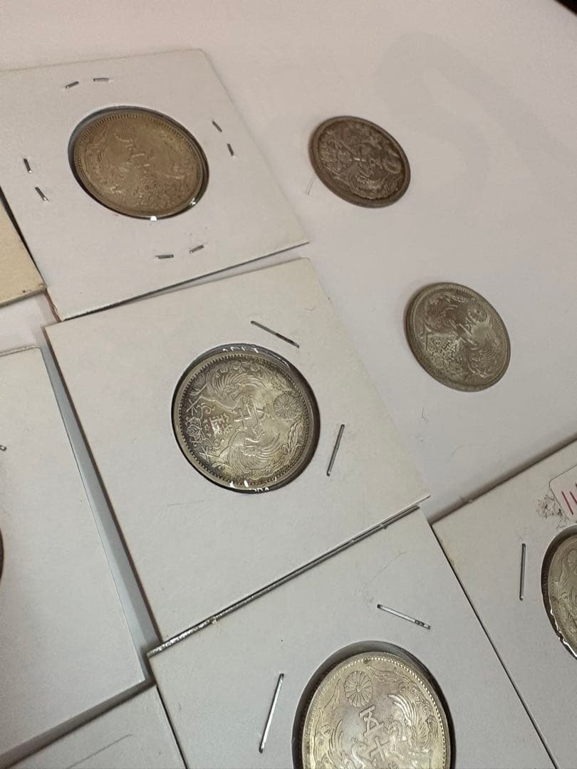 ５０銭銀貨　小型　昭和　大正　１２枚　まとめ売り銀貨