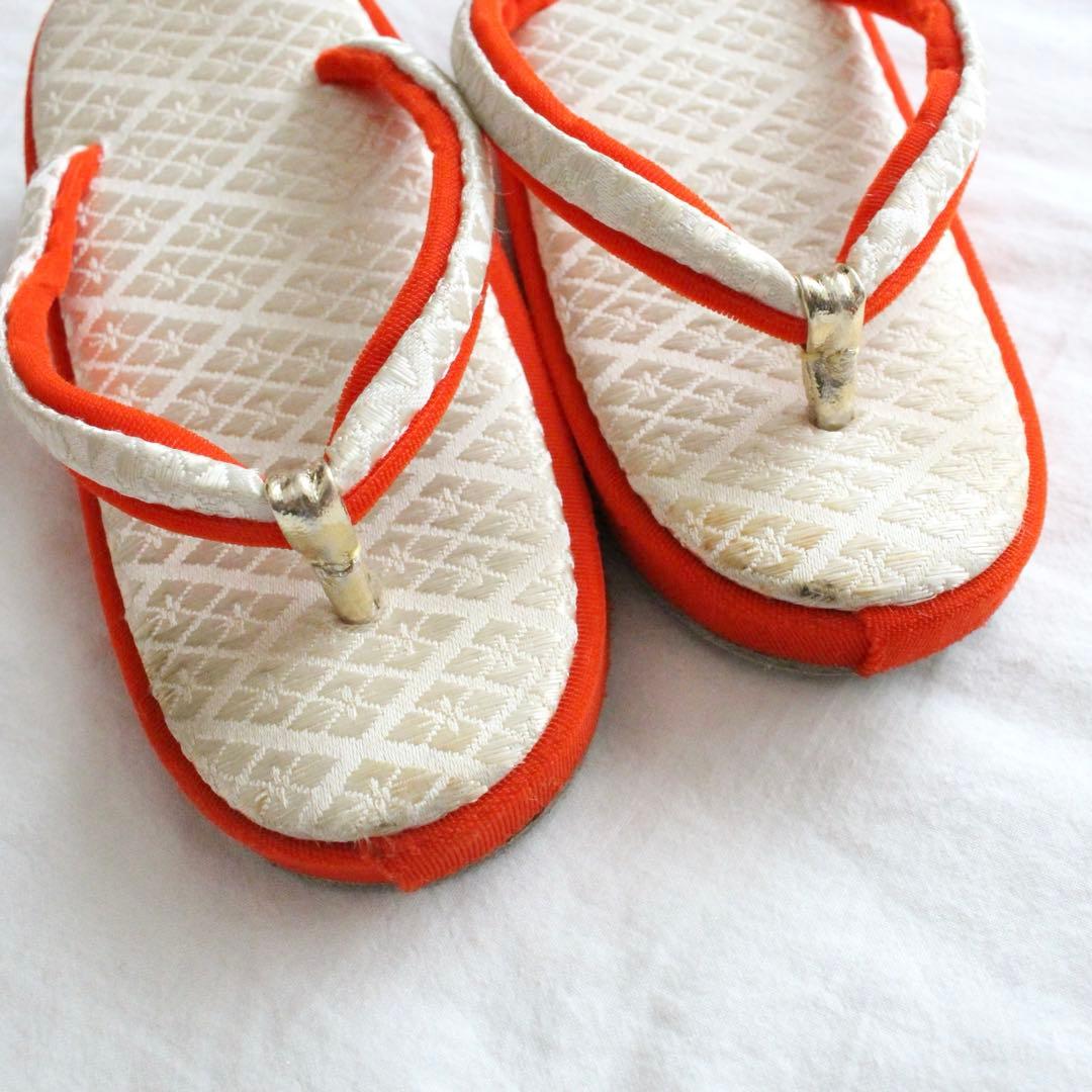 七五三 3歳 女の子 子供 オレンジ 着物 被布 セット