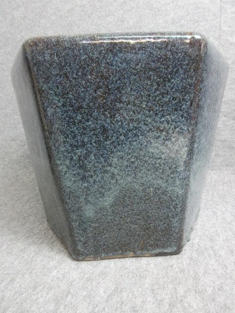 青海鼠釉六角火鉢 [B27332]