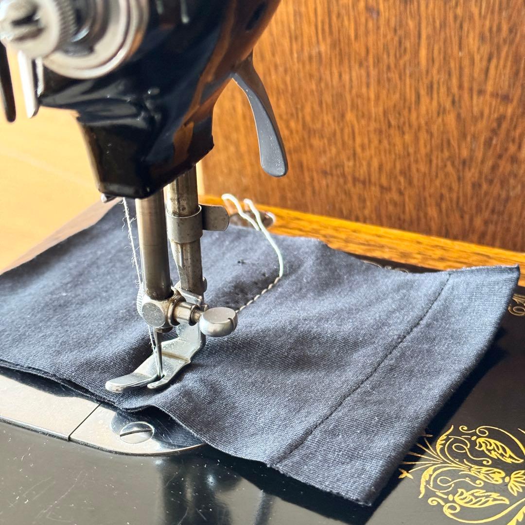 付属品多数｜縫えるアンティークミシン｜SINGER 99K 手回しミシン