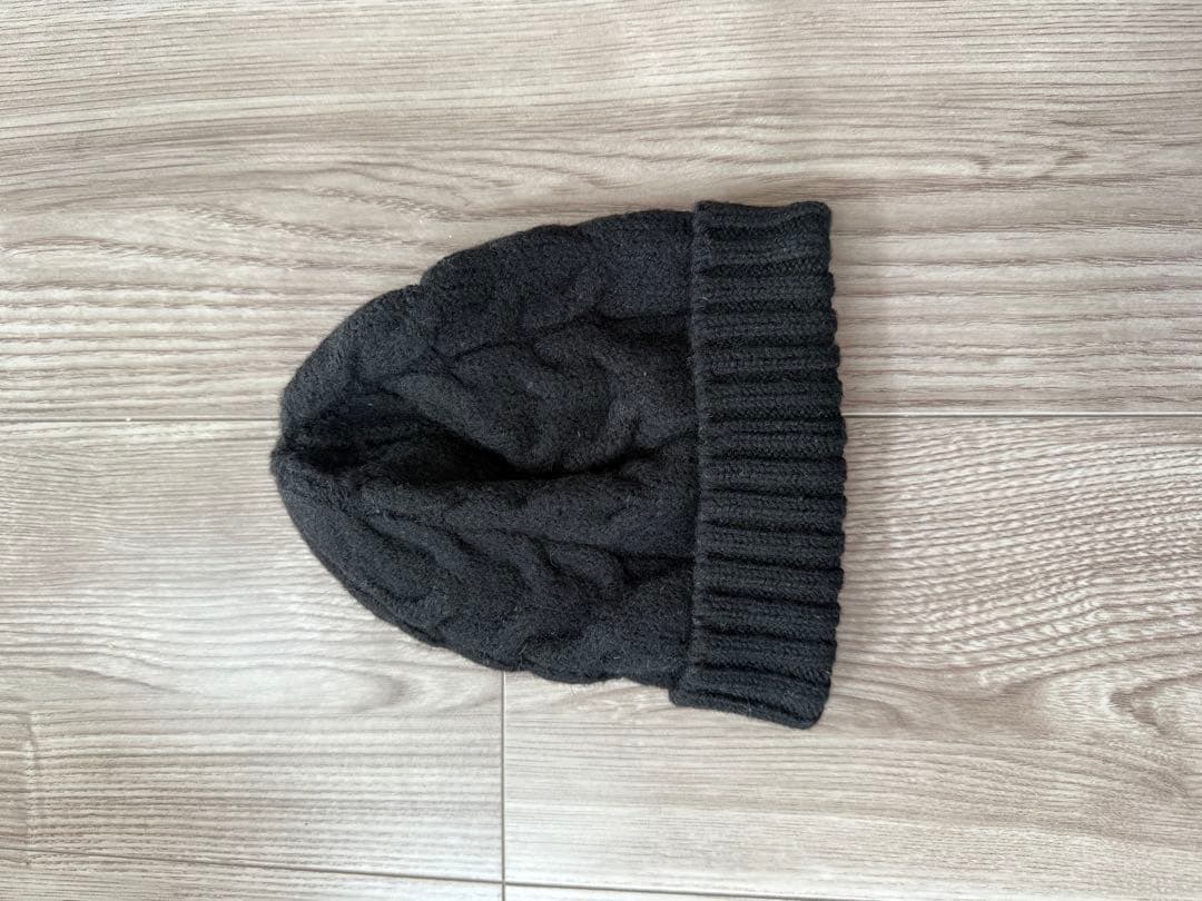 MONCLER ブラック 子供用 ニット帽 S