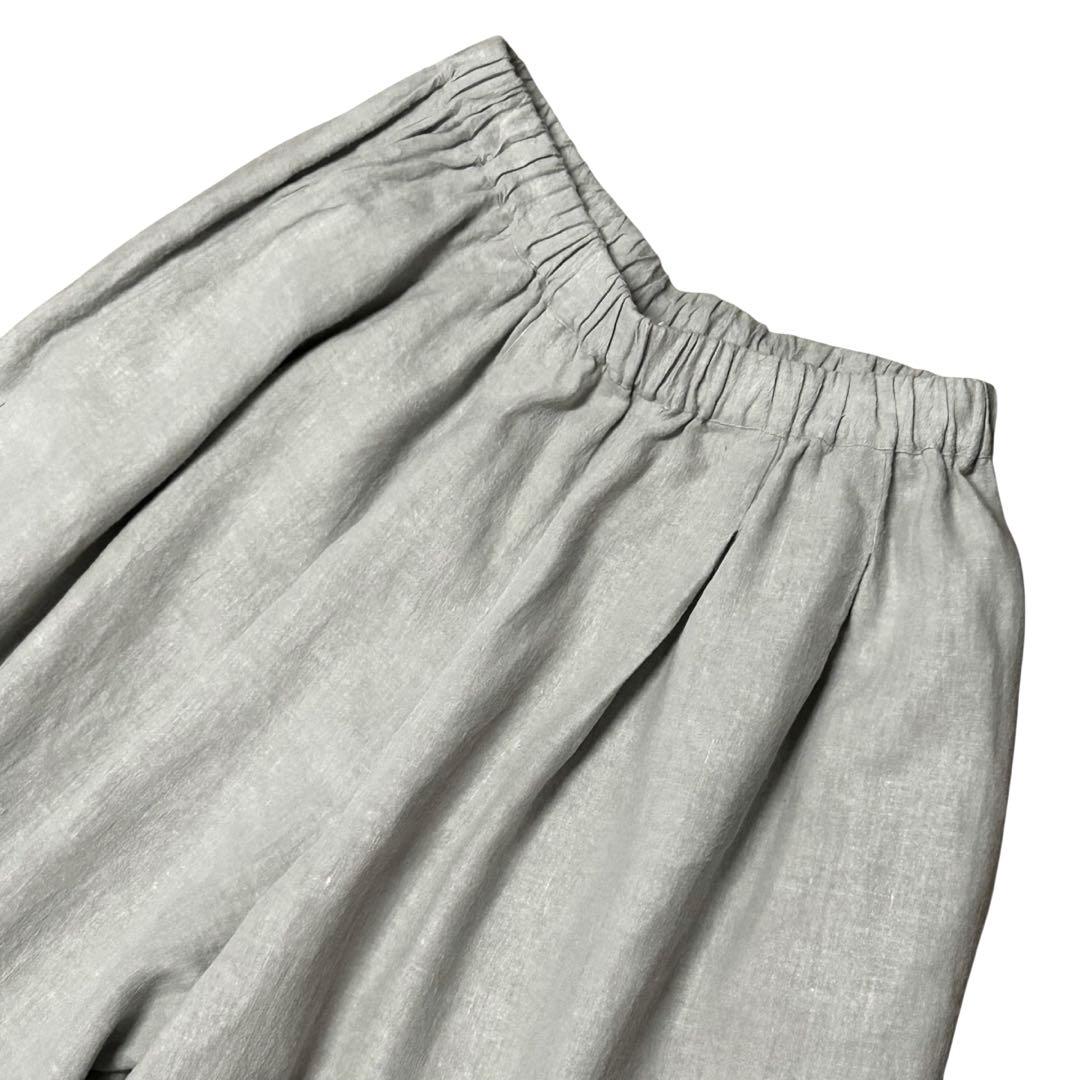ikkuna ギャザードパンツ リネン100%