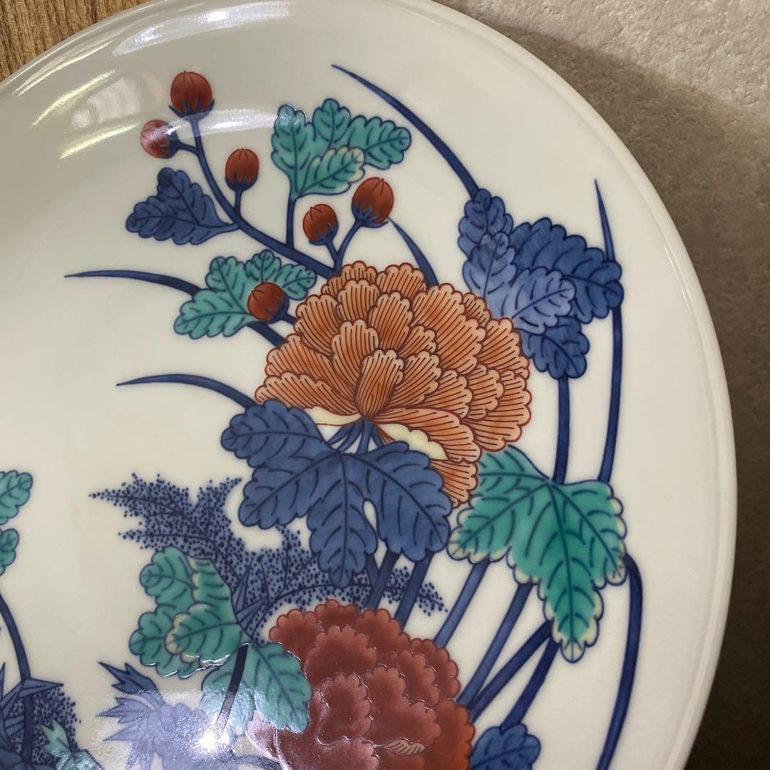 今泉今右衛門　色鍋島絵皿