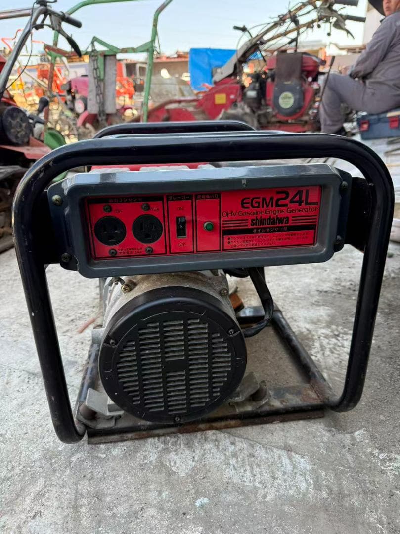 【福岡県みやま市】shindaiwa エンジン発電機EGM24L60Hz新ダイワ
