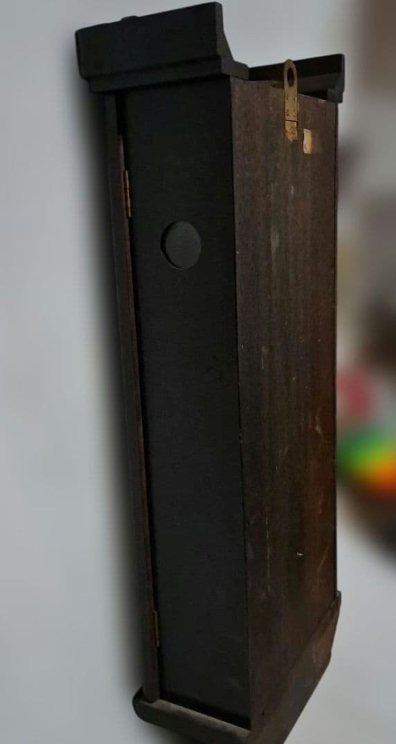 【希少 稼働品】meiji 明治 大型 掛時計ゼンマイ式 昭和レトロ