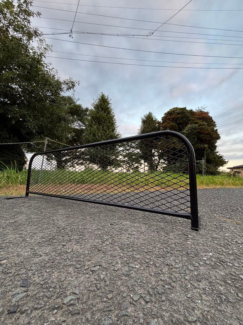 マーシアン アメリカンフェンス風　バリケード1200×400シルバー