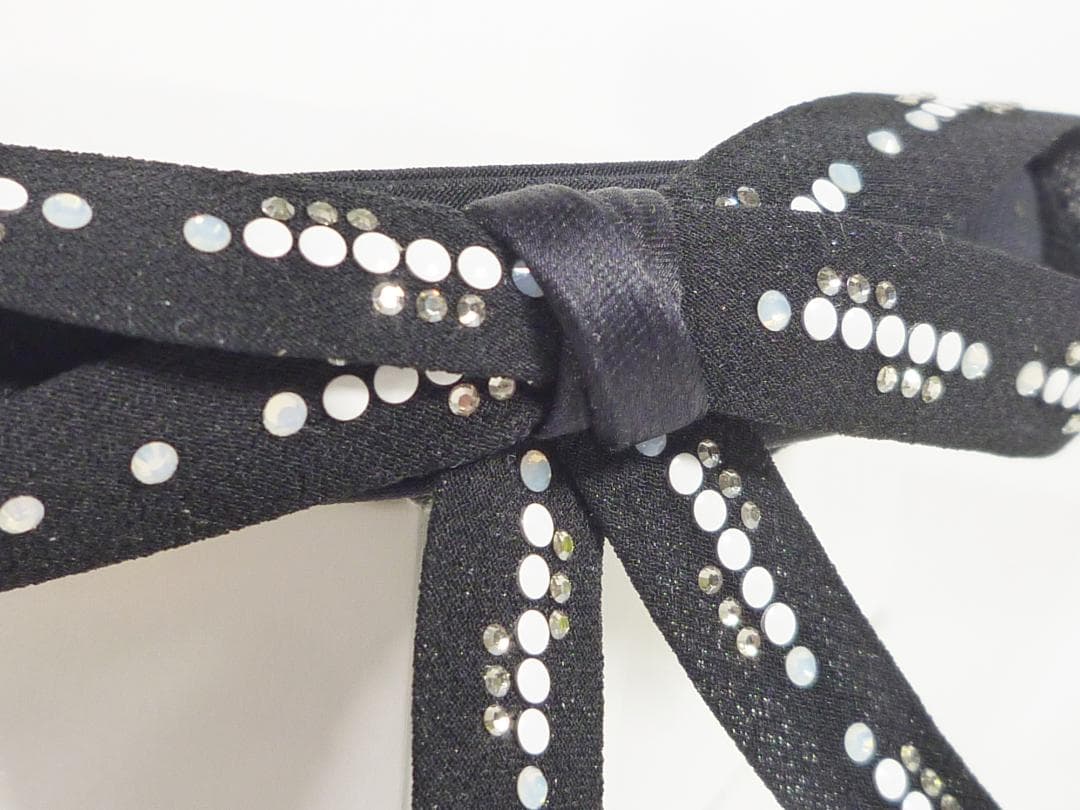 【acca/アッカ】バレッタ　リボン　黒　フランス製