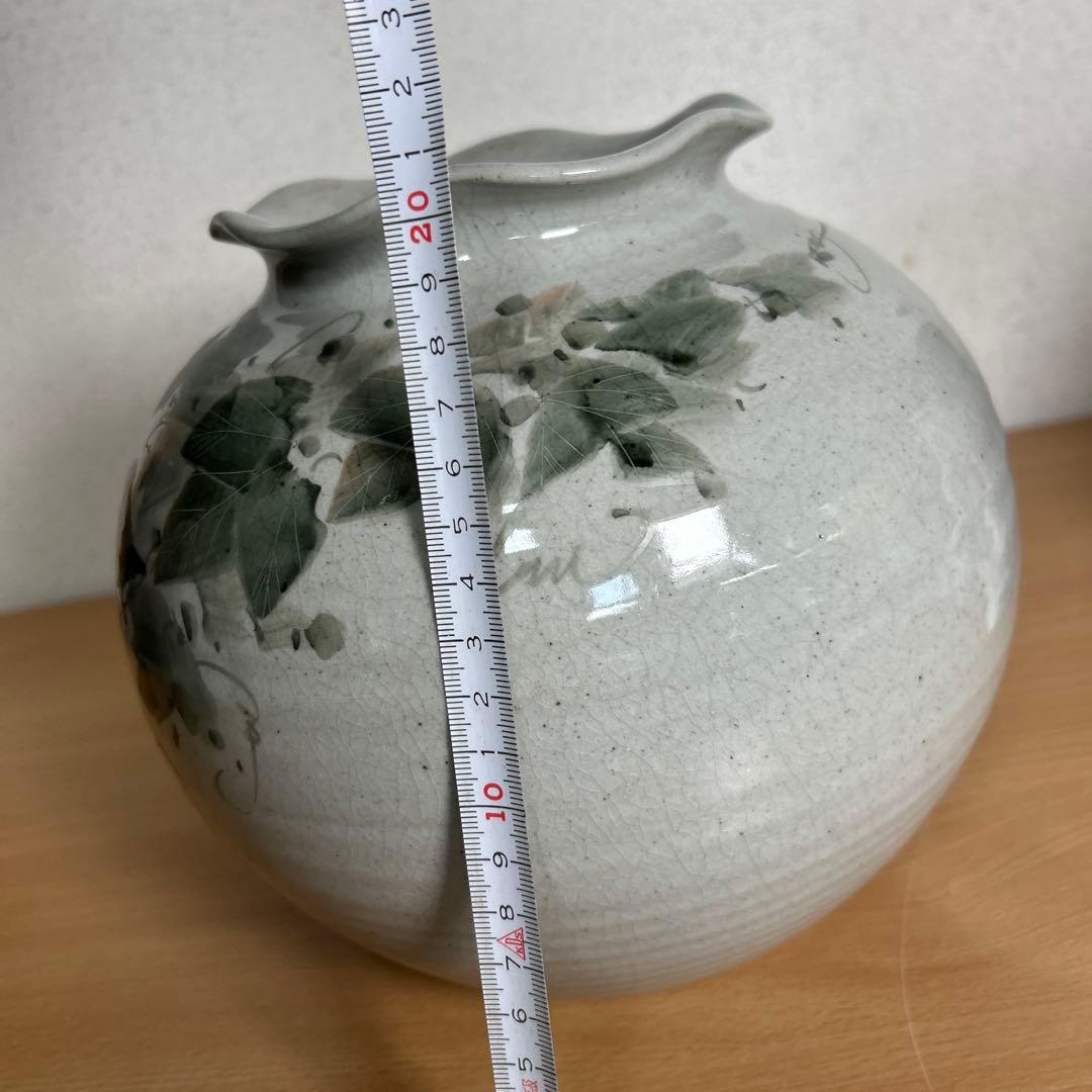 自宅保管品美品　中村陶志人　外志人氏作【九谷焼】伝統工芸 陶志窯 花瓶 花器