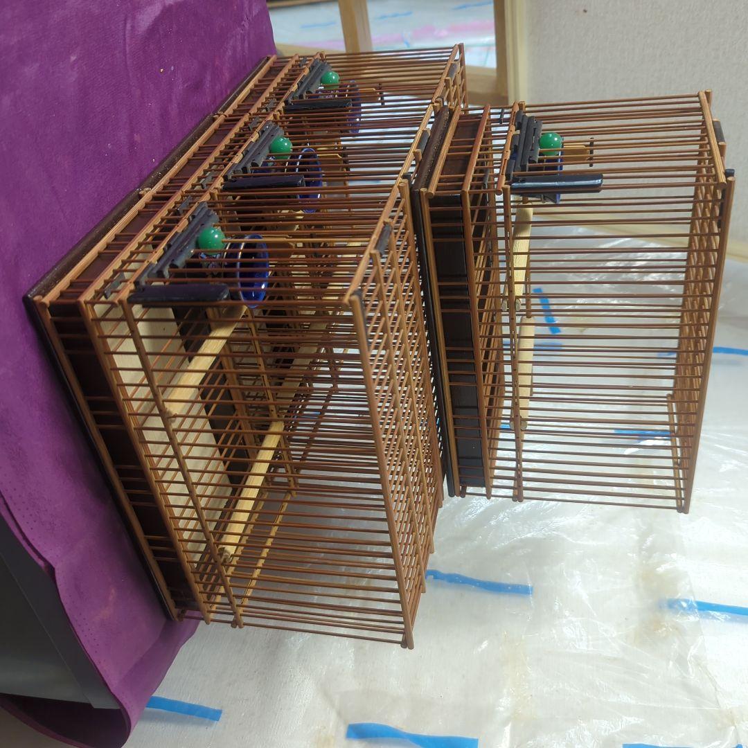 昭和アンティーク籠4個。