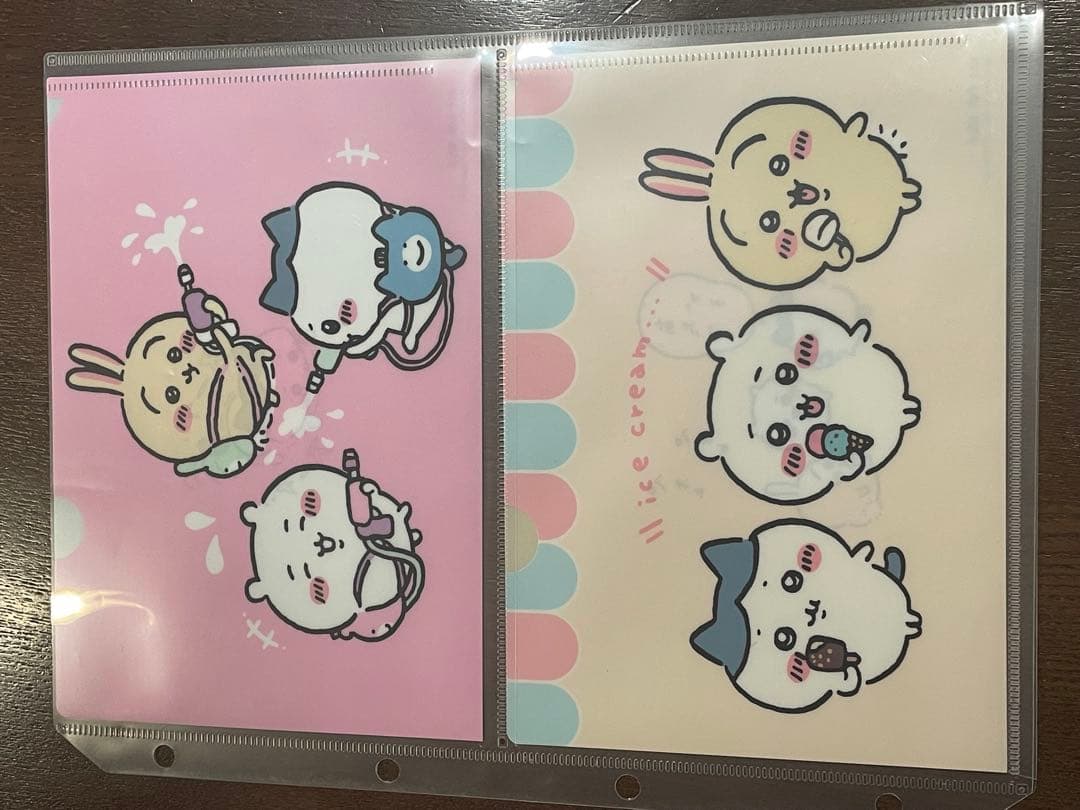 ちいかわ ノベルティクリアファイル 8枚セット なんとかなれ