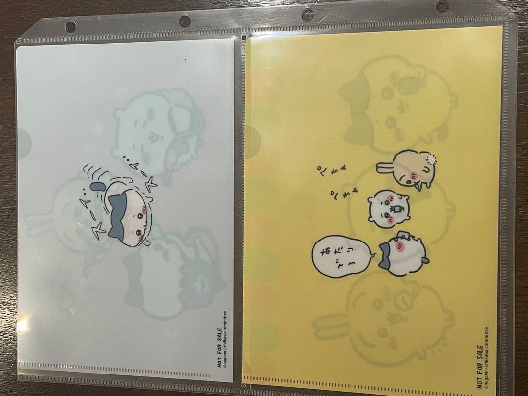 ちいかわ ノベルティクリアファイル 8枚セット なんとかなれ