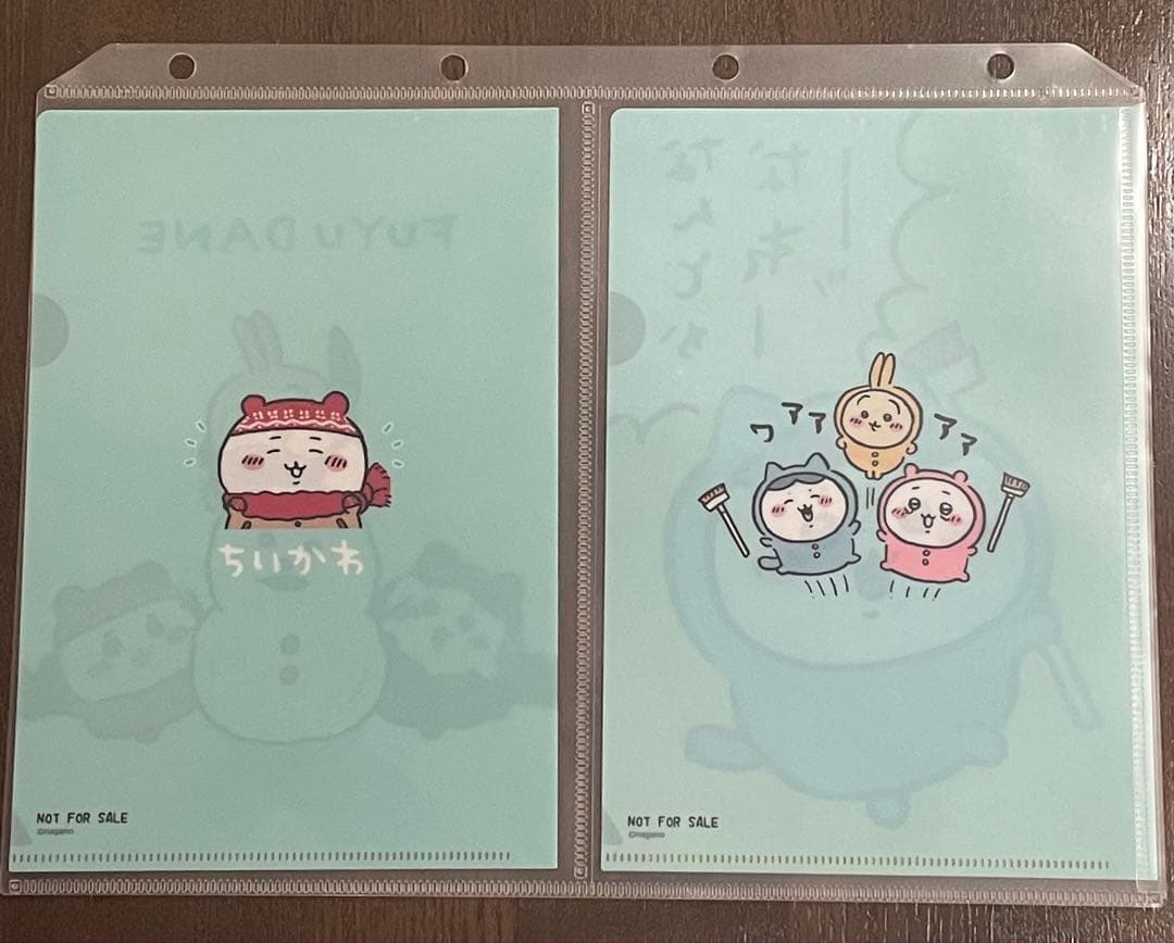 ちいかわ ノベルティクリアファイル 8枚セット なんとかなれ