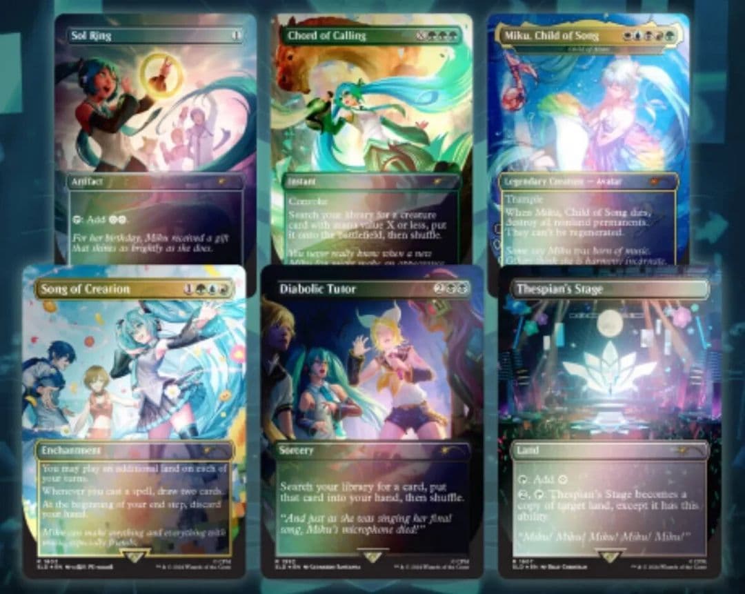 MTG Secret Lair 初音ミク 夏 英語版 FOIL 未開封 4セット