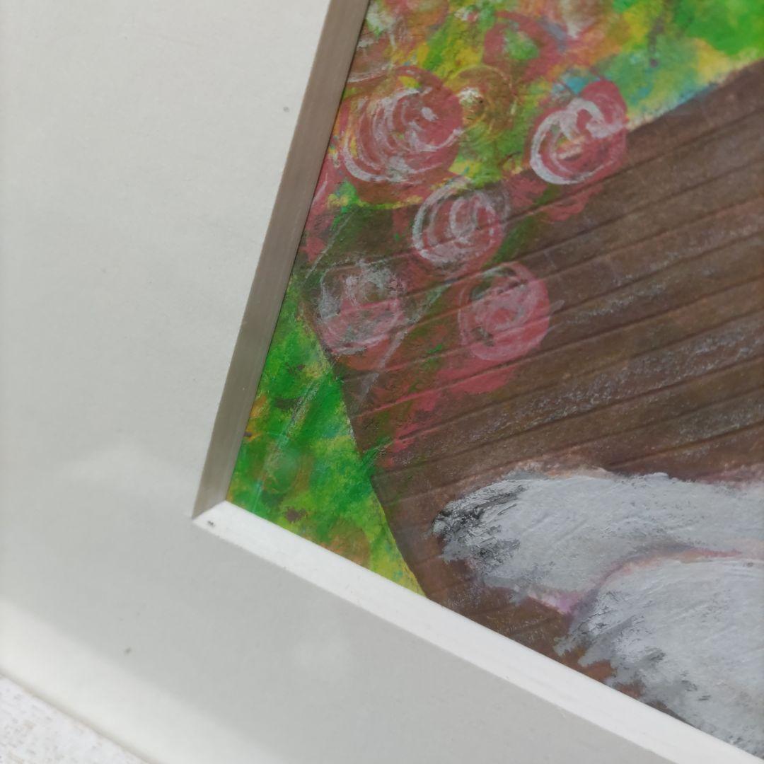 【サイン入り原画】まつもととしこ ♡ はらっぱgarden* 　額装品