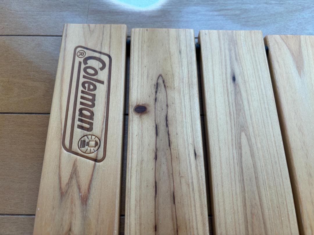 コールマン Coleman ナチュラルウッドロールテーブル 折りたたみコンパクト