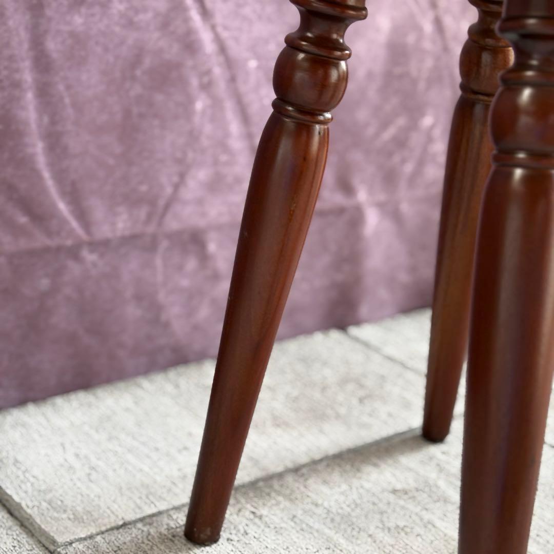 スツール 葡萄園 マホガニー無垢材 GP617 丸椅子