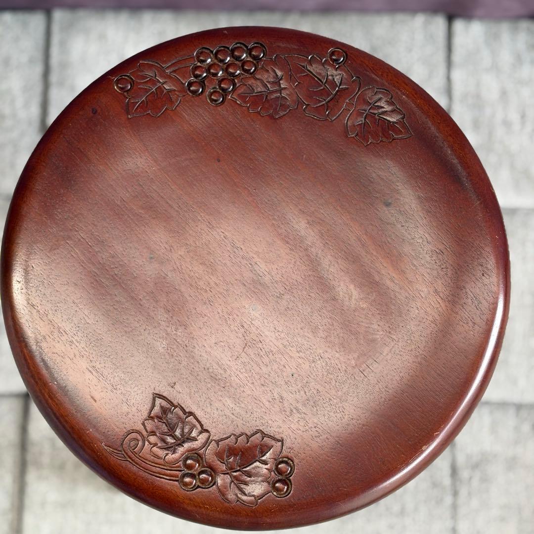 スツール 葡萄園 マホガニー無垢材 GP617 丸椅子